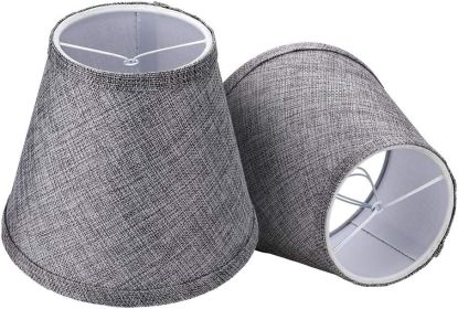 Double Mesh Small Lamp Shade Clip On Bulb Set of 2 for Candelabra Bulbs