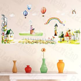 Green Land - Wall Decals Stickers Appliques Home Decor