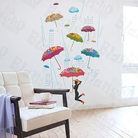 Umbrellas - Large Wall Decals Stickers Appliques Home Decor